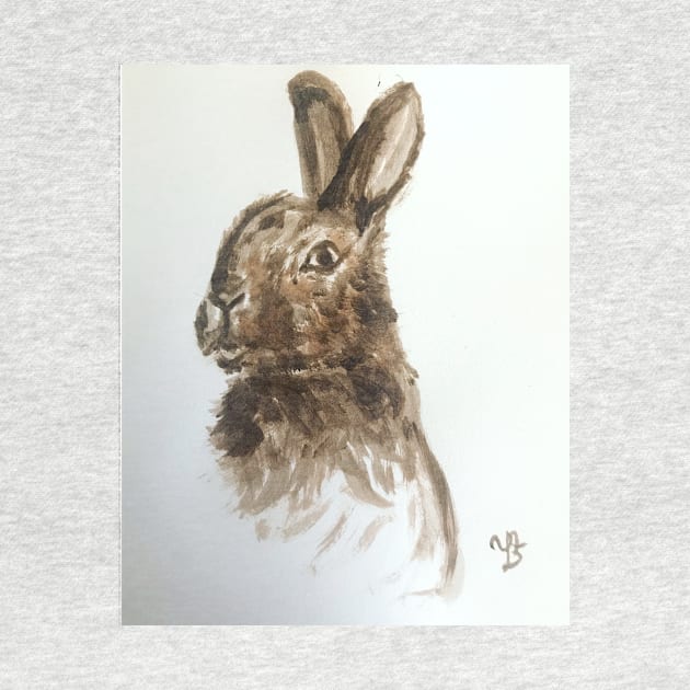 Mr Cottontail Bunny Rabbit by YollieBeeArt